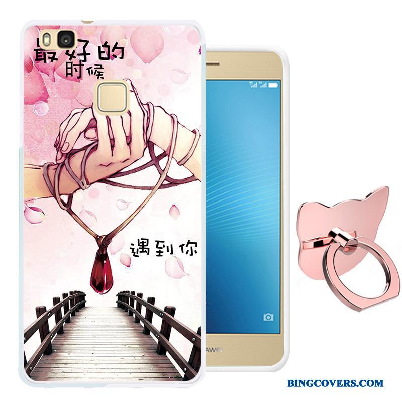 Huawei G9 Lite Cover Beskyttelse Mobiltelefon Silikone Lilla Telefon Etui Cartoon