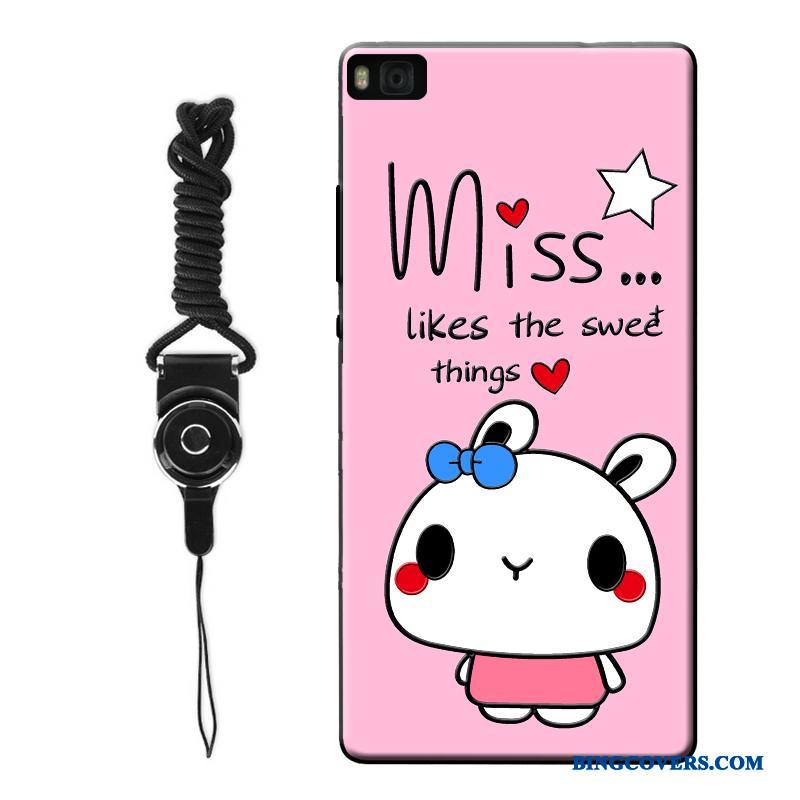 Huawei G9 Lite Ungdom Cover Hvid Telefon Etui Silikone Cartoon Kat