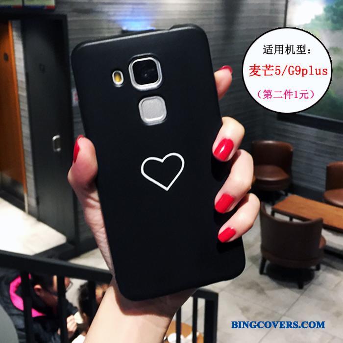Huawei G9 Plus Af Personlighed Kreativ Sort Blød Silikone Telefon Etui Cover