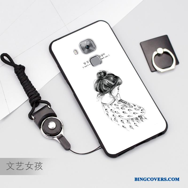 Huawei G9 Plus Anti-fald Blød Telefon Etui Mobiltelefon Beskyttelse Hvid Cover