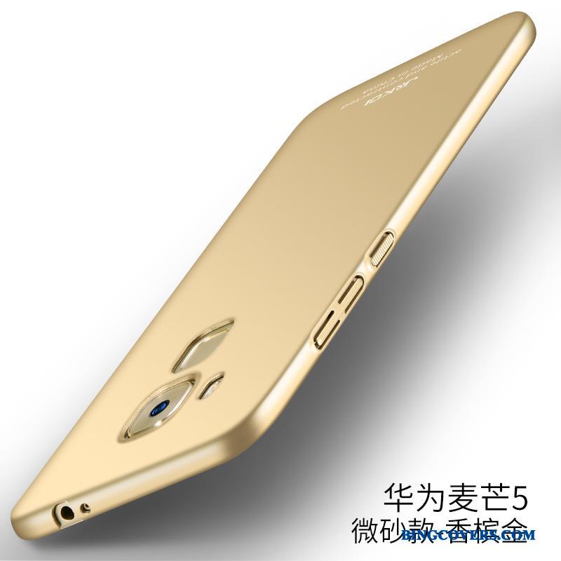 Huawei G9 Plus Anti-fald Nubuck Silikone Guld Etui Telefon Cover