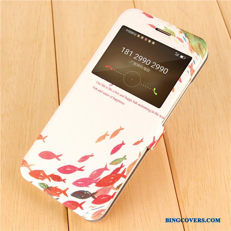 Huawei G9 Plus Anti-fald Smuk Telefon Etui Lyserød Kreativ Beskyttelse Lædertaske