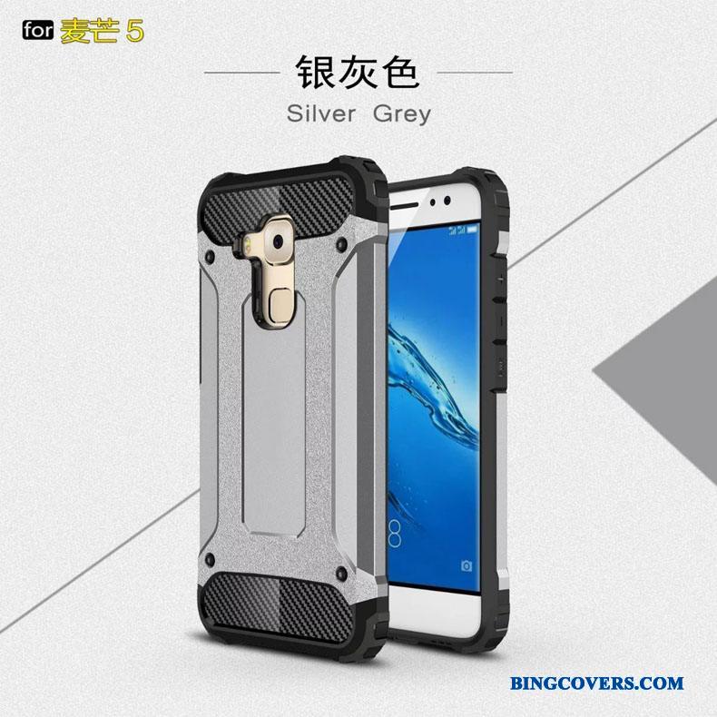 Huawei G9 Plus Anti-fald Tre Forsvar Gasbag Telefon Etui Cover Alt Inklusive Metal