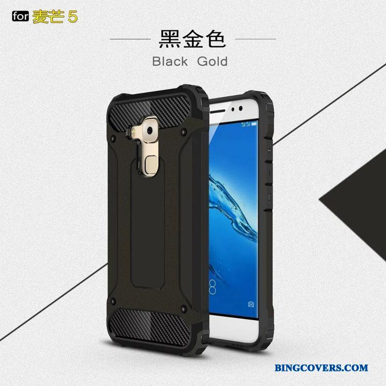 Huawei G9 Plus Anti-fald Tre Forsvar Gasbag Telefon Etui Cover Alt Inklusive Metal