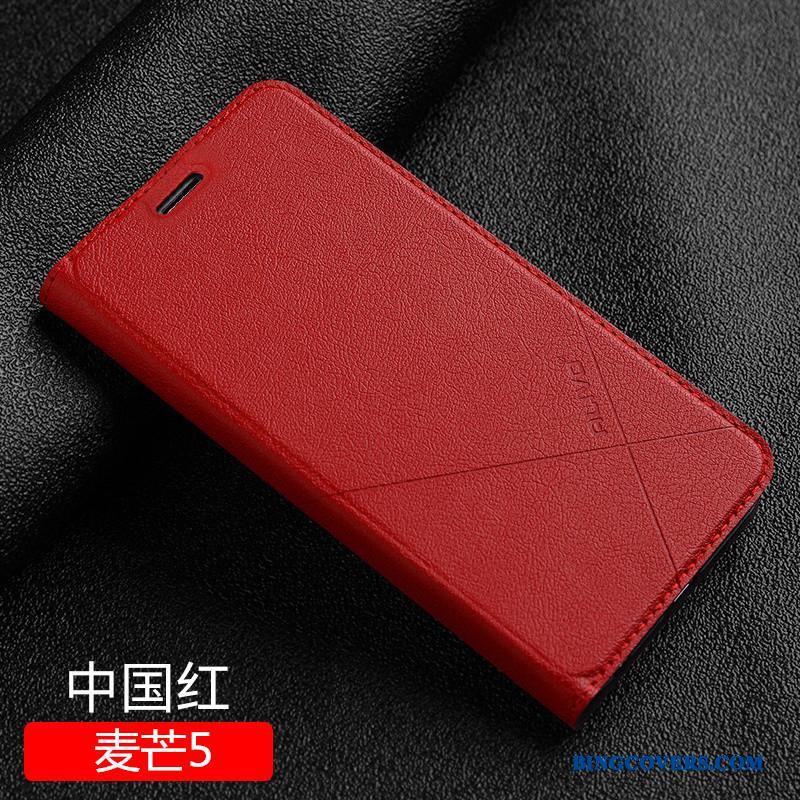 Huawei G9 Plus Beskyttelse Anti-fald Telefon Etui Cover Clamshell Lædertaske Mørkeblå
