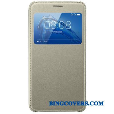 Huawei G9 Plus Beskyttelse Lædertaske Vækstdvale Folio Hvid Telefon Etui Cover