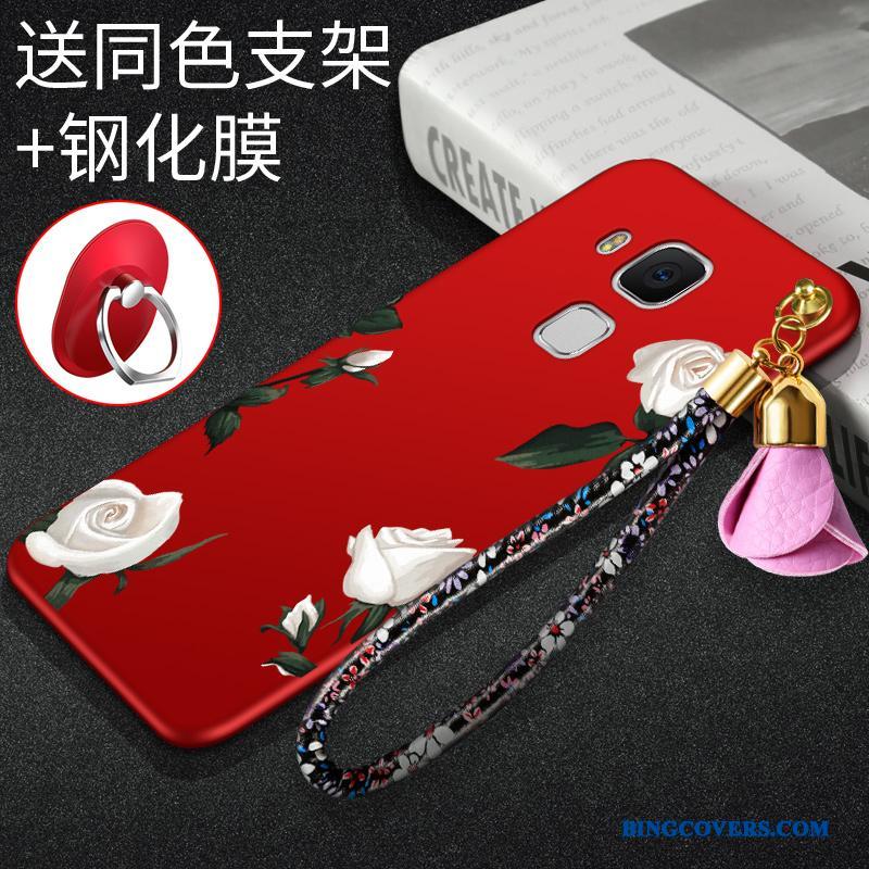 Huawei G9 Plus Blød Kreativ Silikone Af Personlighed Etui Cover Rød