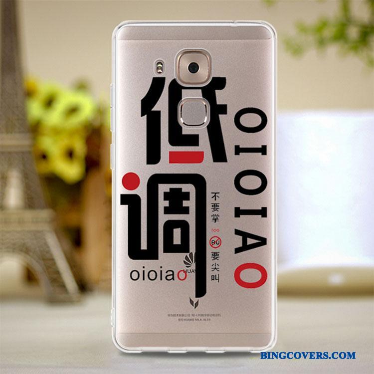 Huawei G9 Plus Cover Blød Gennemsigtig Silikone Lyserød Telefon Etui Alt Inklusive