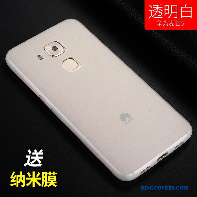 Huawei G9 Plus Cover Blød Sort Etui Beskyttelse Gennemsigtig Telefon
