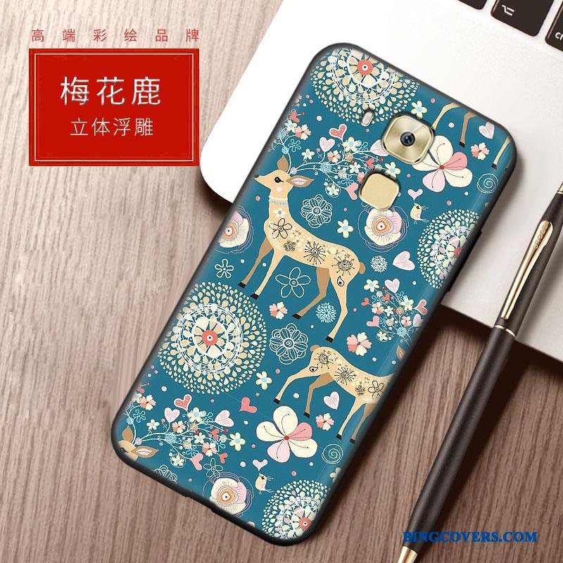 Huawei G9 Plus Etui Beskyttelse Farve Blød Silikone Cover Af Personlighed Anti-fald