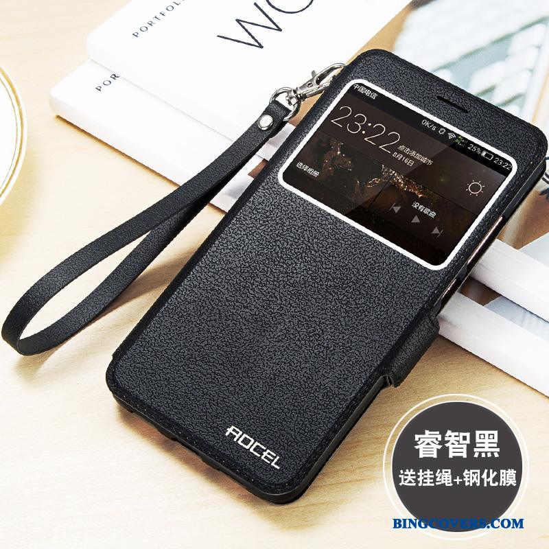 Huawei G9 Plus Etui Lædertaske Beskyttelse Spænde Folio Cover Simple Mobiltelefon