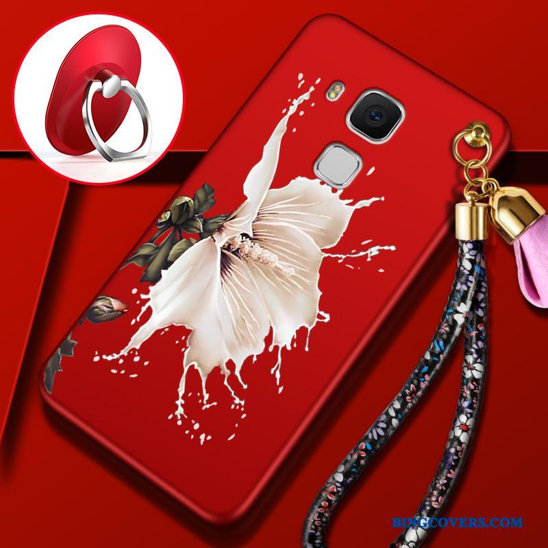 Huawei G9 Plus Etui Silikone Rød Anti-fald Af Personlighed Mobiltelefon Kreativ Cover