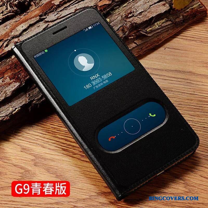 Huawei G9 Plus Guld Alt Inklusive Cover Lædertaske Anti-fald Beskyttelse Telefon Etui