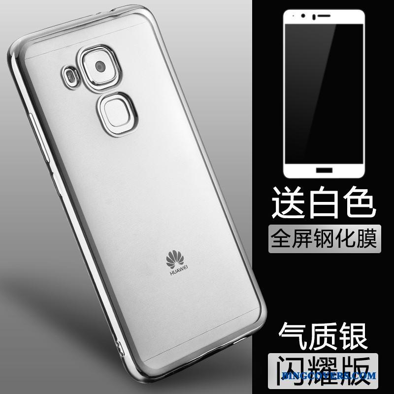 Huawei G9 Plus Lyserød Silikone Gennemsigtig Telefon Etui Blød Alt Inklusive Anti-fald