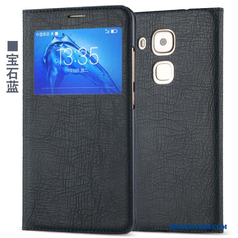 Huawei G9 Plus Mobiltelefon Lædertaske Anti-fald Telefon Etui Hvid Folio