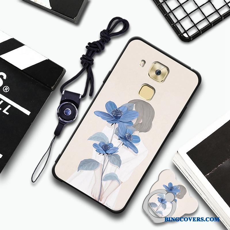 Huawei G9 Plus Silikone Blød Cover Telefon Etui Lyseblå Trend Beskyttelse