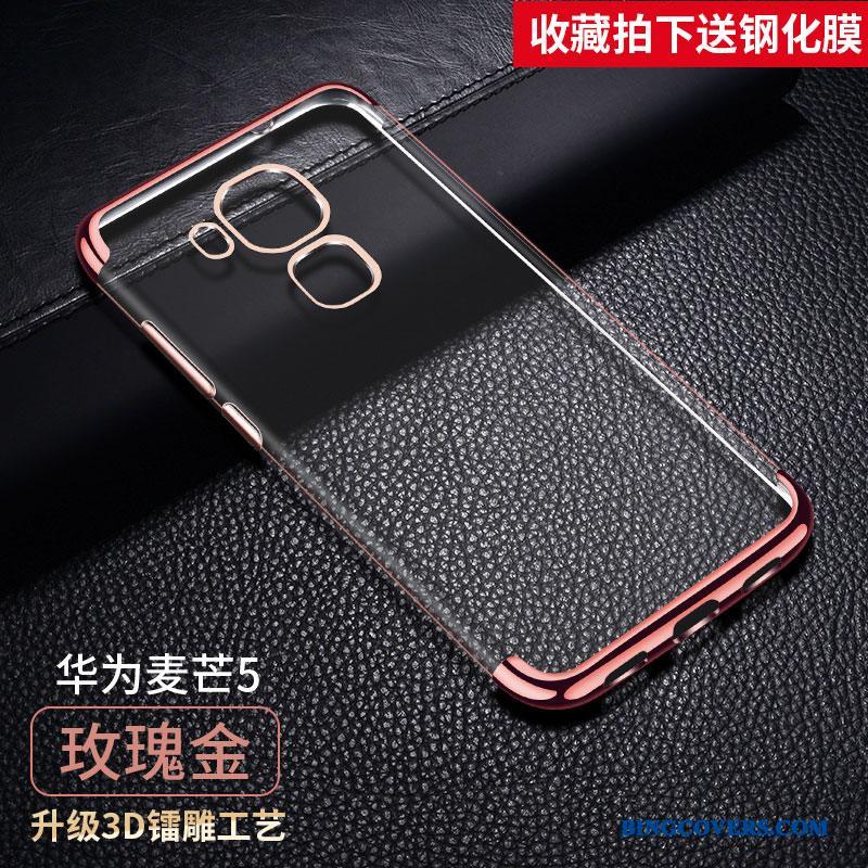 Huawei G9 Plus Silikone Telefon Etui Blå Gennemsigtig Kreativ Cover Af Personlighed