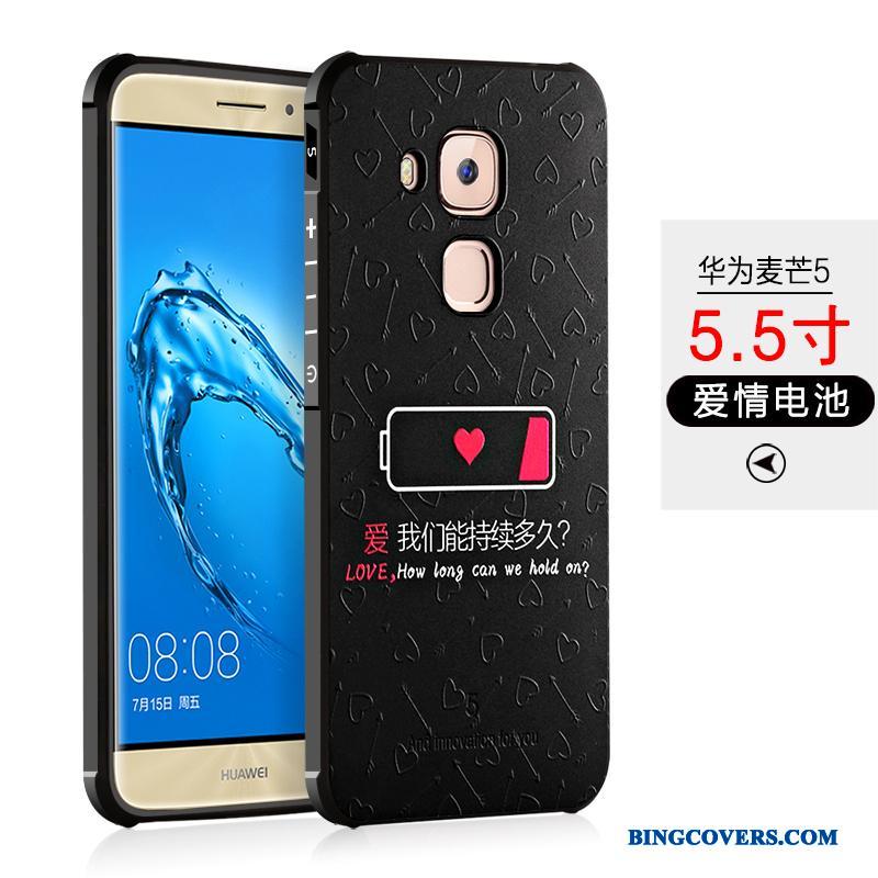 Huawei G9 Plus Telefon Etui Silikone Cover Alt Inklusive Anti-fald Sort Beskyttelse