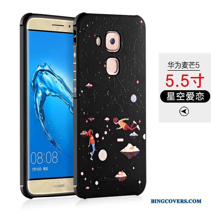 Huawei G9 Plus Telefon Etui Silikone Cover Alt Inklusive Anti-fald Sort Beskyttelse