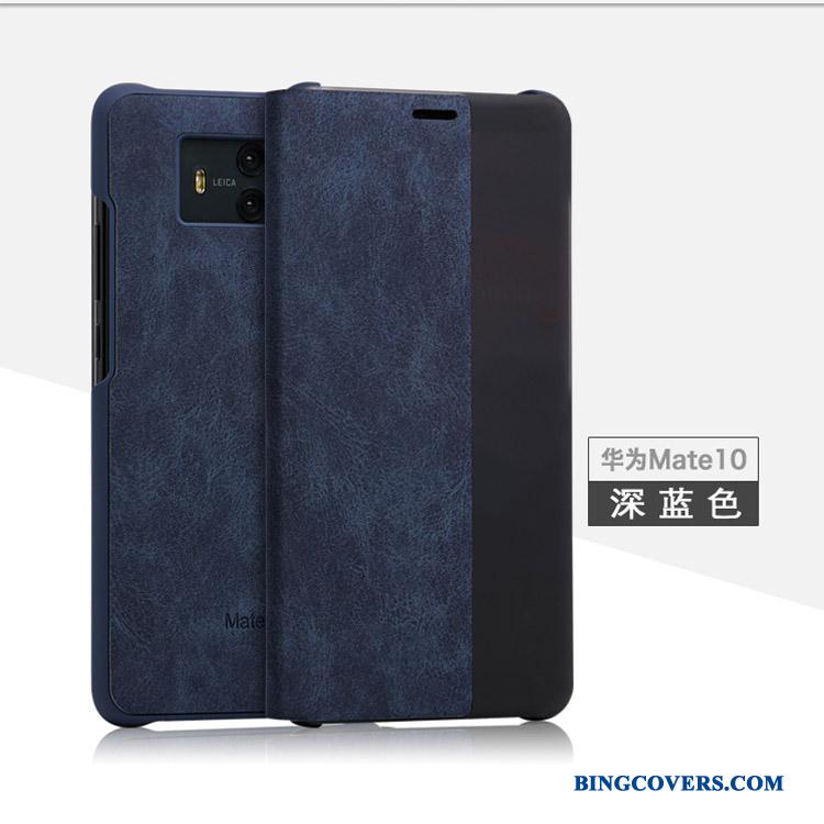 Huawei Mate 10 Anti-fald Telefon Etui Clamshell Beskyttelse Lædertaske
