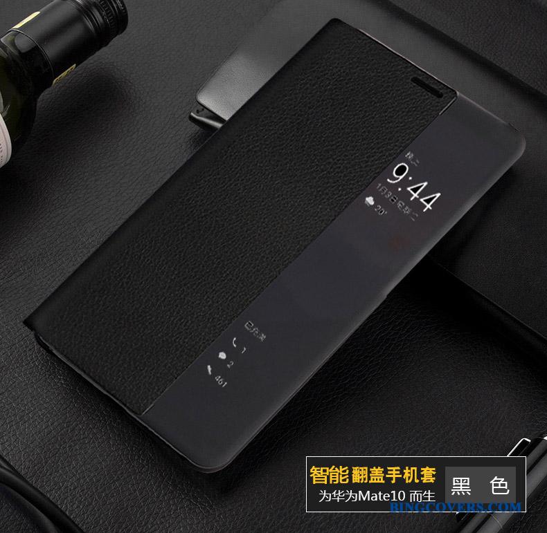Huawei Mate 10 Beskyttelse Alt Inklusive Blå Clamshell Cover Lædertaske Telefon Etui
