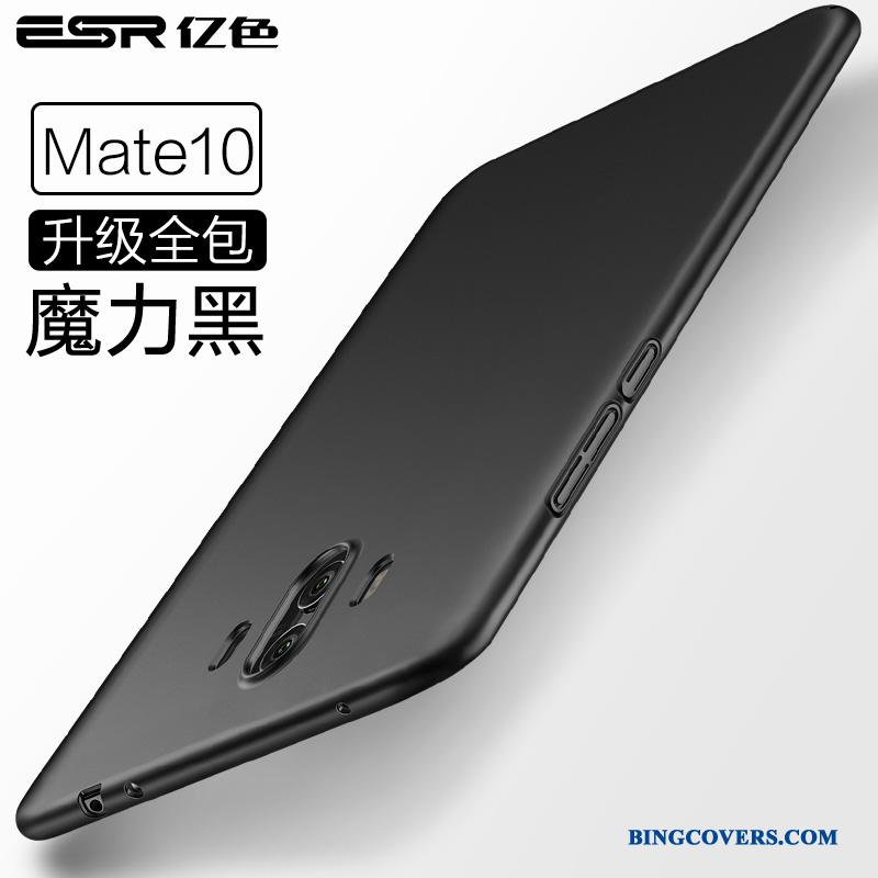 Huawei Mate 10 Blå Beskyttelse Cover Telefon Etui Tynd Nubuck Alt Inklusive
