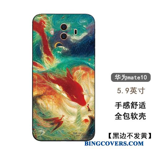Huawei Mate 10 Cover Af Personlighed Kinesisk Stil Alt Inklusive Elskeren Silikone Telefon Etui