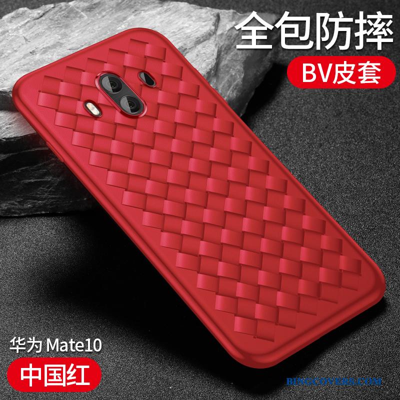 Huawei Mate 10 Cover Anti-fald Beskyttelse Blød Blå Telefon Etui Silikone