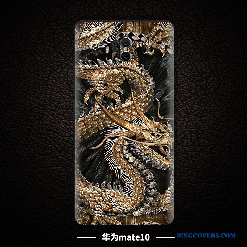 Huawei Mate 10 Cover Telefon Etui Tredimensionale Kreativ Relief Anti-fald Af Personlighed