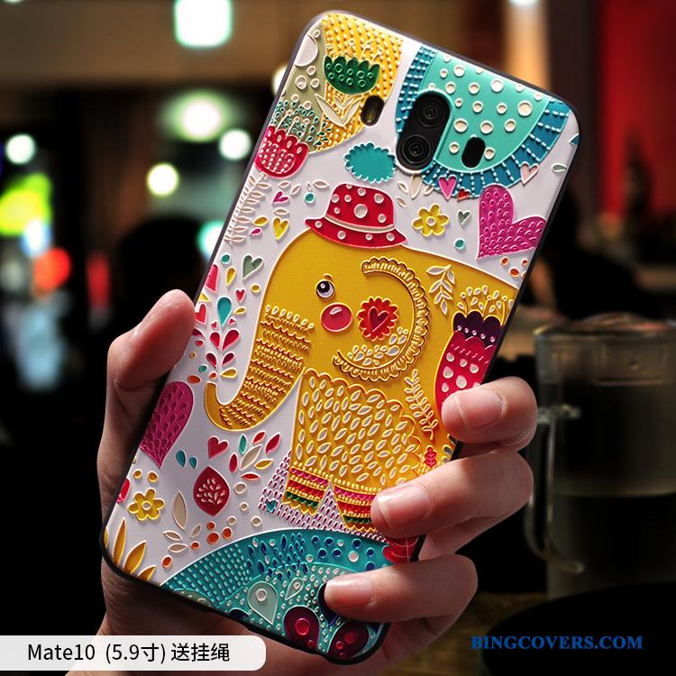 Huawei Mate 10 Etui Af Personlighed Kreativ Blød Silikone Farve Beskyttelse Cover
