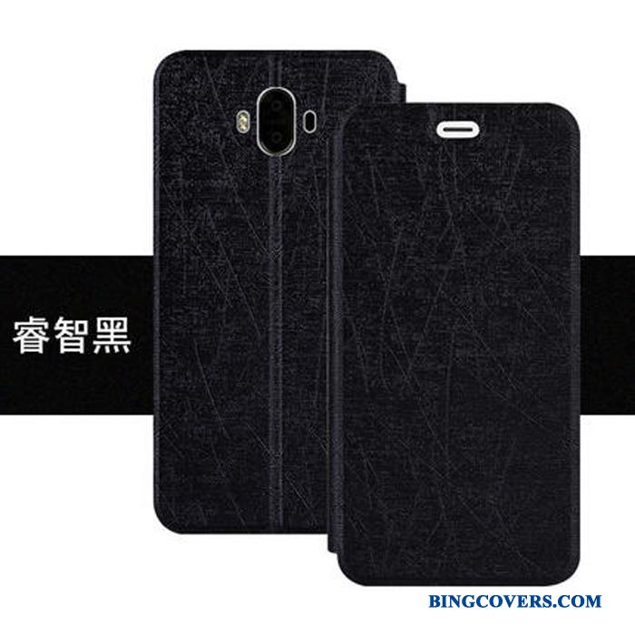 Huawei Mate 10 Etui Anti-fald Folio Lædertaske Silikone Mobiltelefon Cover Beskyttelse