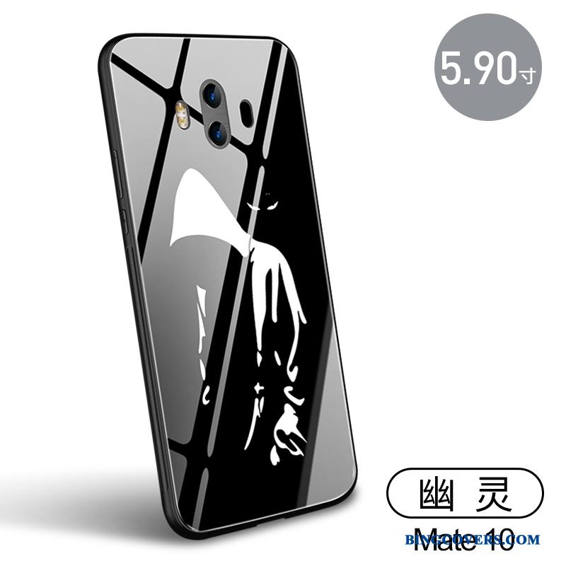Huawei Mate 10 Etui Telefon Glas Beskyttelse Alt Inklusive Blød Anti-fald