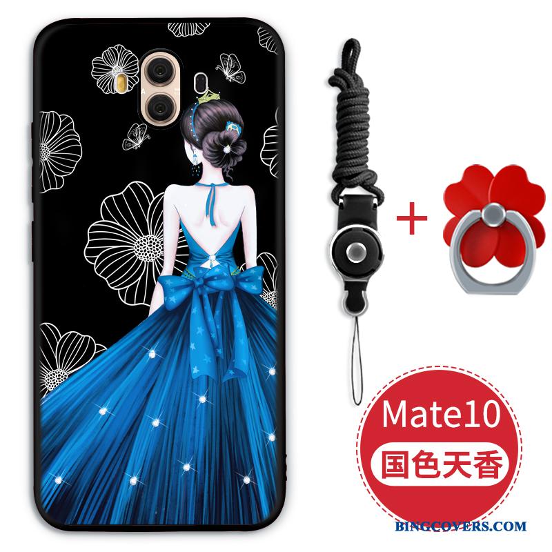 Huawei Mate 10 Etui Trend Anti-fald Sort Alt Inklusive Blød Ny Cover