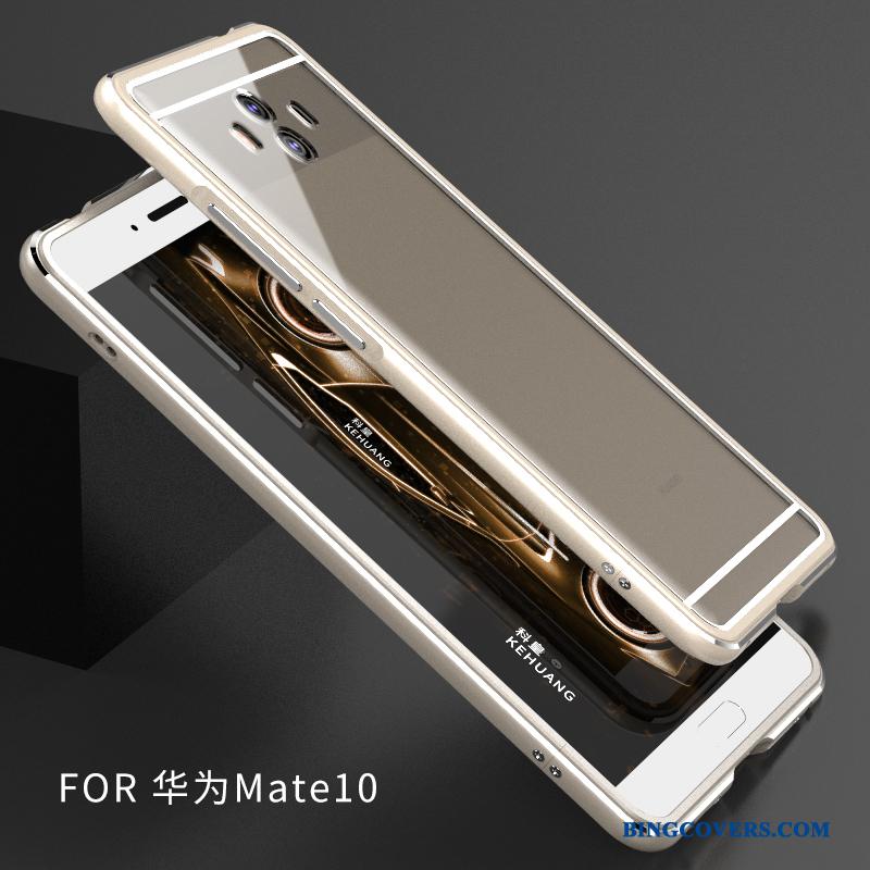 Huawei Mate 10 Gennemsigtig Ramme Metal Telefon Etui Beskyttelse Anti-fald Cover