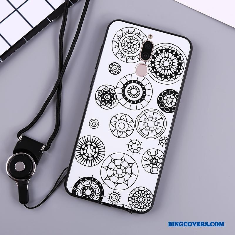Huawei Mate 10 Lite Alt Inklusive Telefon Etui Cover Hvid Anti-fald