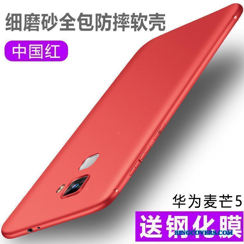 Huawei Mate 10 Lite Anti-fald Silikone Telefon Etui Beskyttelse Rød Blød Tynd