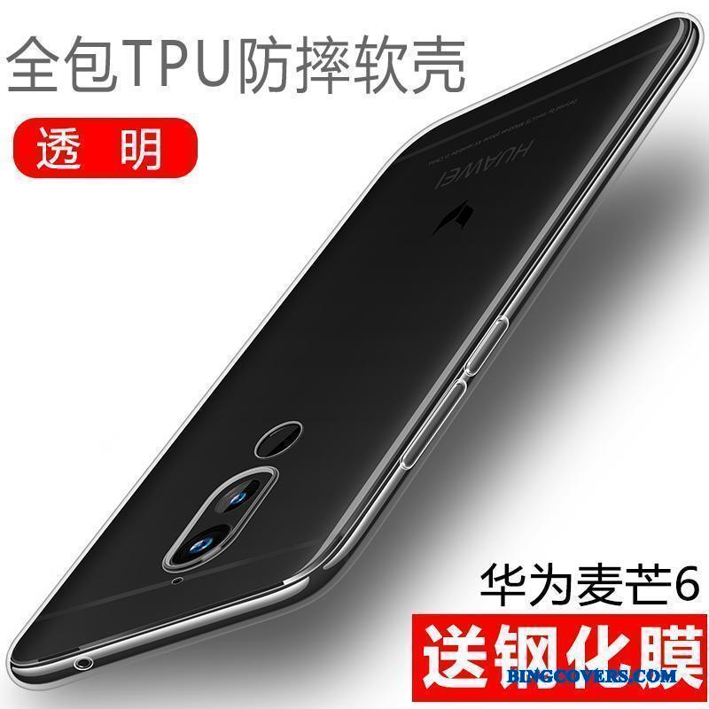 Huawei Mate 10 Lite Anti-fald Silikone Telefon Etui Beskyttelse Rød Blød Tynd