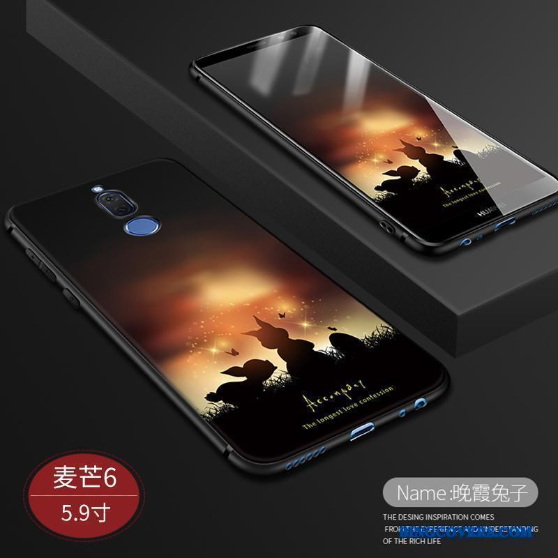 Huawei Mate 10 Lite Cover Anti-fald Nubuck Telefon Etui Silikone Trendy Beskyttelse