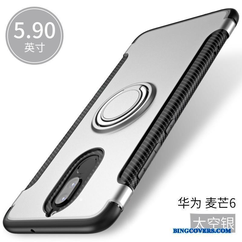 Huawei Mate 10 Lite Cover Beskyttelse Blød Anti-fald Telefon Etui Cyan Ring