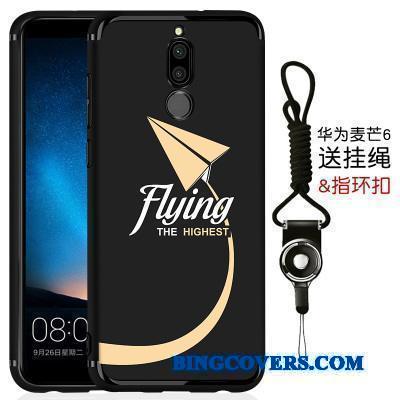 Huawei Mate 10 Lite Etui Ren Silikone Tynd Blød Beskyttelse Cover Sort
