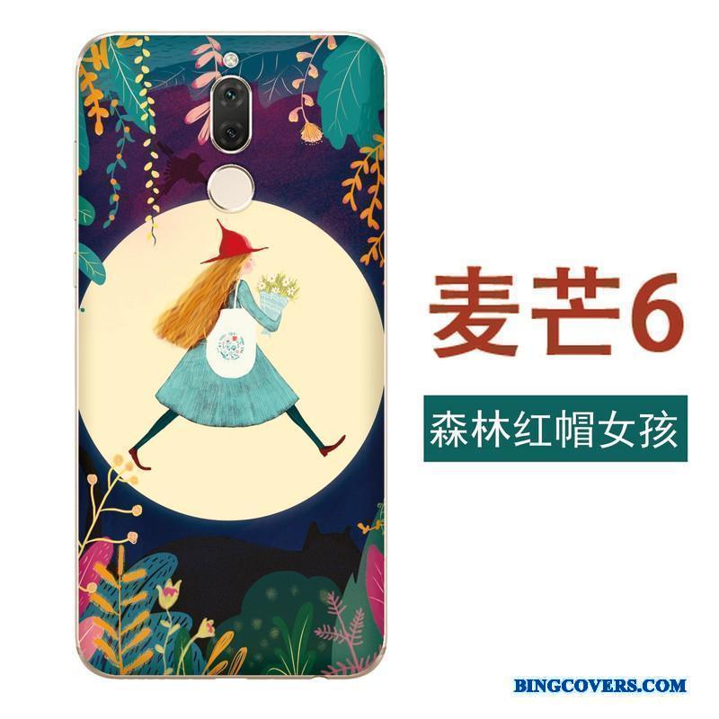 Huawei Mate 10 Lite Etui Smuk Hængende Ornamenter Grøn Blød Silikone Japansk Cover