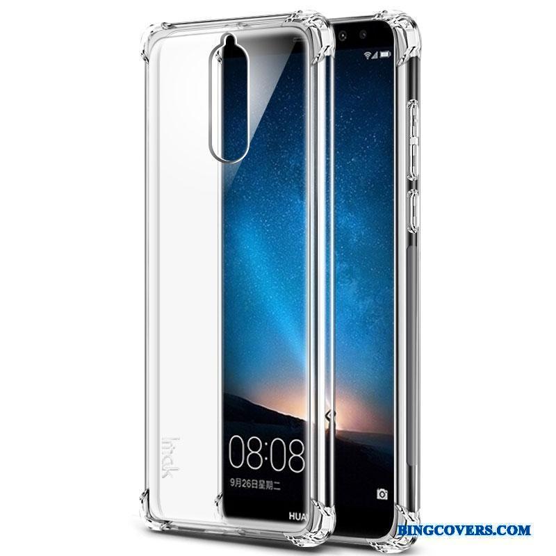 Huawei Mate 10 Lite Gasbag Cover Telefon Etui Silikone Nubuck Beskyttelse Sort