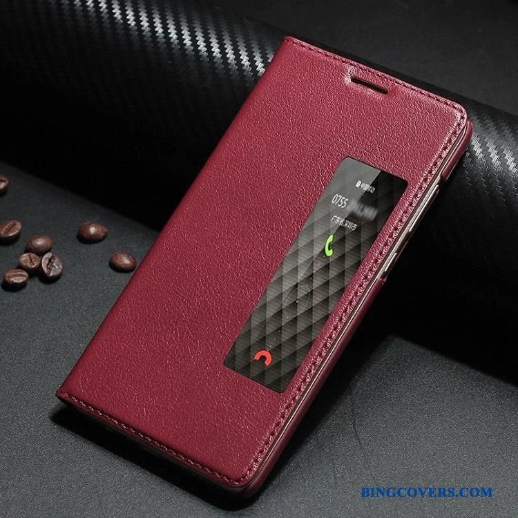 Huawei Mate 10 Lædertaske Telefon Etui Cover Alt Inklusive Clamshell Anti-fald Beskyttelse