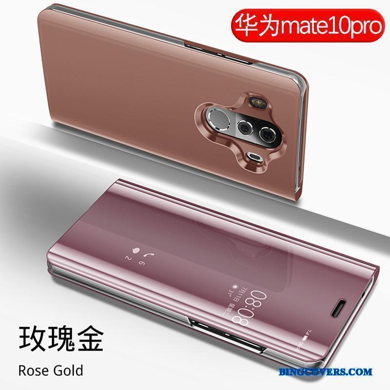 Huawei Mate 10 Pro Anti-fald Folio Alt Inklusive Cover Beskyttelse Lilla Telefon Etui