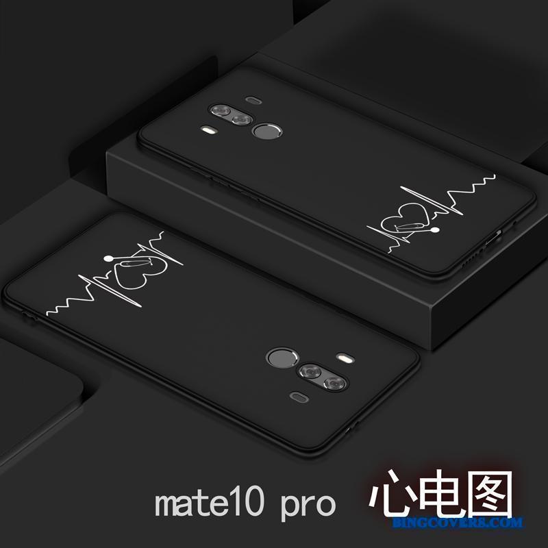 Huawei Mate 10 Pro Anti-fald Telefon Etui Sort Trend Blød Simple Alt Inklusive