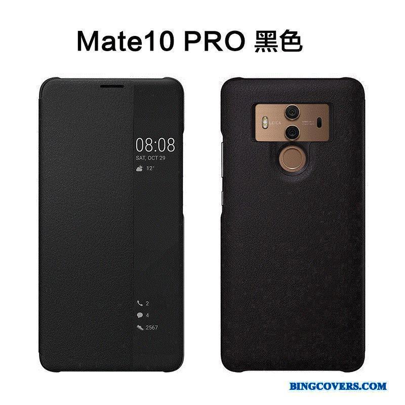 Huawei Mate 10 Pro Beskyttelse Telefon Etui Clamshell Cover Anti-fald Lædertaske