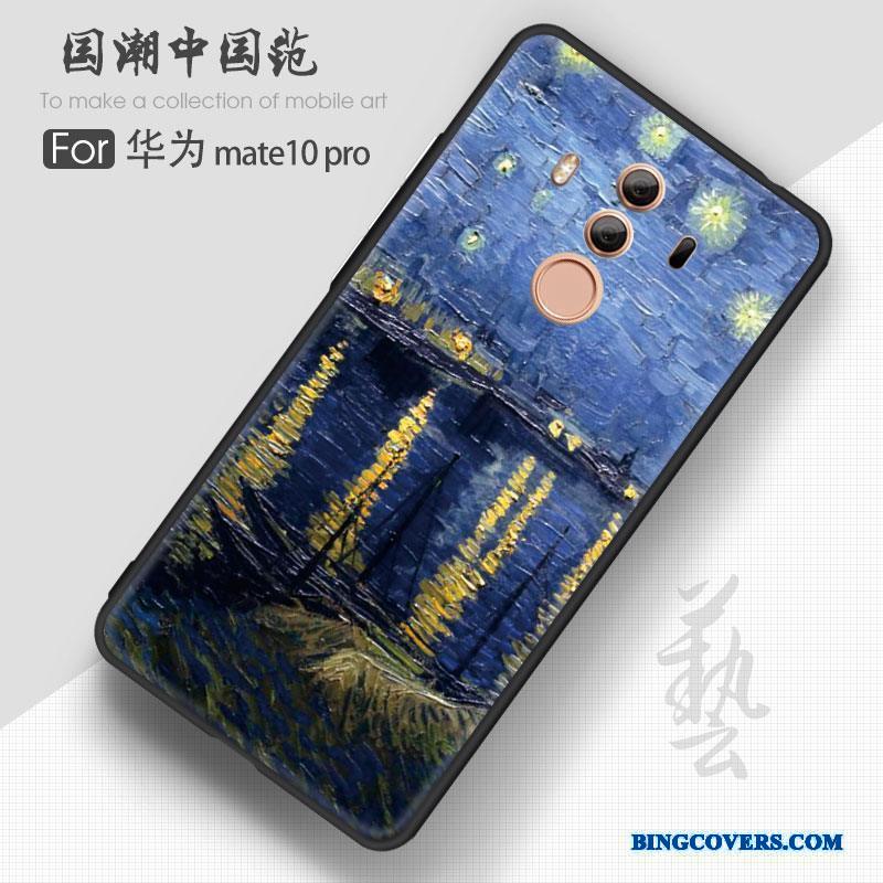 Huawei Mate 10 Pro Blå Hængende Ornamenter Af Personlighed Silikone Kreativ Tilpas Telefon Etui
