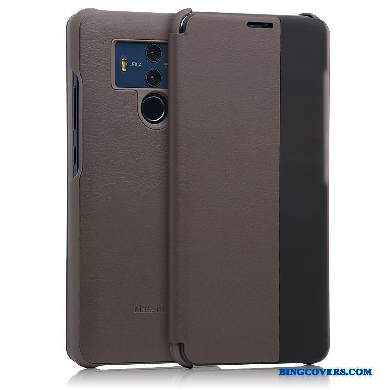 Huawei Mate 10 Pro Cover Anti-fald Blå Beskyttelse Lædertaske Alt Inklusive Telefon Etui