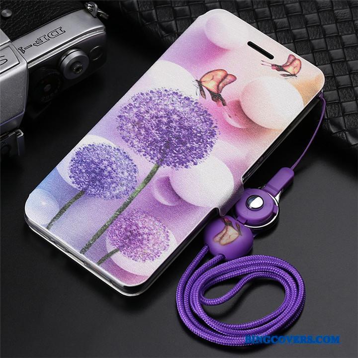 Huawei Mate 10 Pro Etui Cover Clamshell Lædertaske Grå Cartoon Mobiltelefon Hængende Ornamenter
