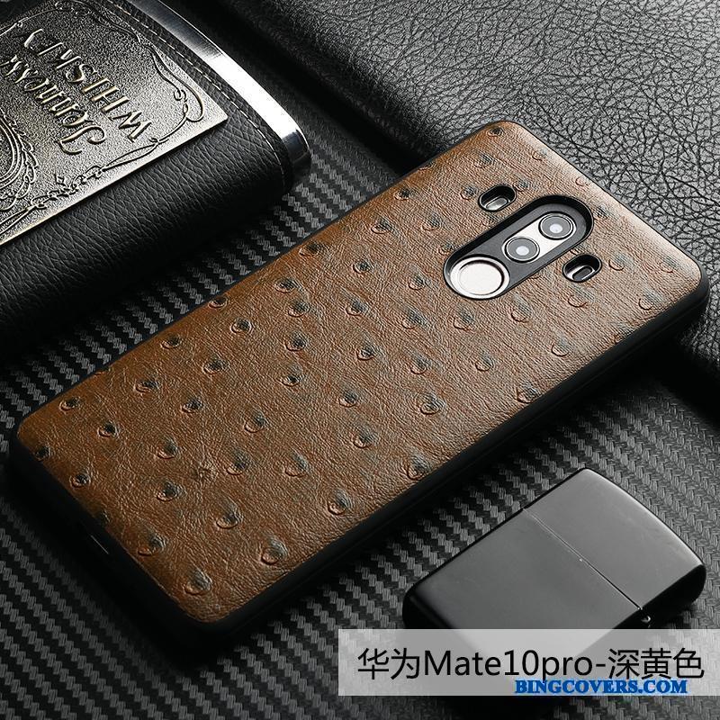 Huawei Mate 10 Pro Lædertaske Kvalitet Alt Inklusive Mobiltelefon Business Fugl Telefon Etui